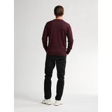 Basic - Gebreide Trui - V-hals - Blauw - Katoen/Acryl