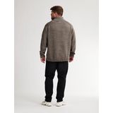 Petrol Industries - Grofgebreide Trui - Groen - Heren Plus Size