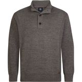 Petrol Industries - Grofgebreide Trui - Groen - Heren Plus Size