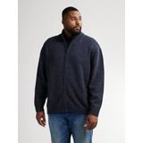 Petrol Industries - Gebreid Vest Hayward - Blauw - Heren Plus Size