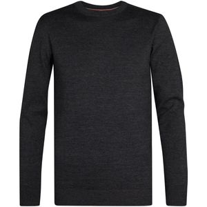 Petrol Industries - Fijngebreide Trui - Grijs - Regular Fit - Pullover