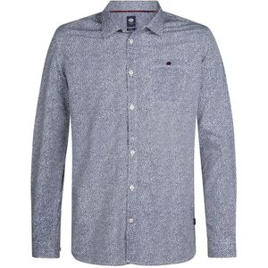 Petrol Industries - M-3050-SIL409 - Overhemd - Gestippeld - Met Lange Mouwen