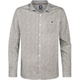 Petrol Industries - Marinafront - Overhemd - Wit - Slim Fit - Lange Mouwen