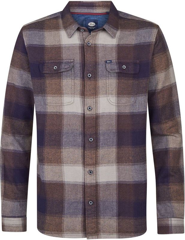 Petrol Industries - M-3050-SIL417 - Overhemd - Geruit - Met Lange Mouwen