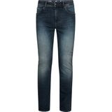 Petrol Industries - Seaham - Slim Fit Jeans - Blauw - 6-pocket design - Vintage wash
