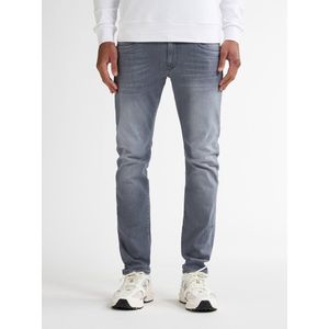 Petrol Industries - Heren Slim Fit Jeans Seaham Everglades - 30% organic cotton Mix - 6-pocket - Narrow waist - Vintage wash - Grijs - Maat W28L30