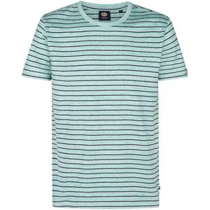 Petrol Industries - T-shirt - Pale Aqua - Gestreept - Mannen