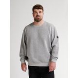 Petrol Industries - Leadville - Casual Sweater - Grijs - Heren Plus Size