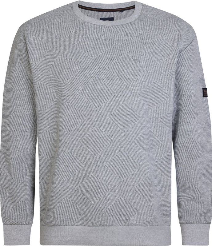 Petrol Industries - Leadville - Casual Sweater - Grijs - Heren Plus Size