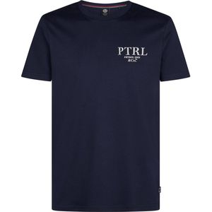 Petrol Industries - T-shirt - Deep Capri - Met Logo-opschrift