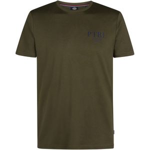 Petrol Industries - T-shirt - Army Green - Met Logo-opschrift
