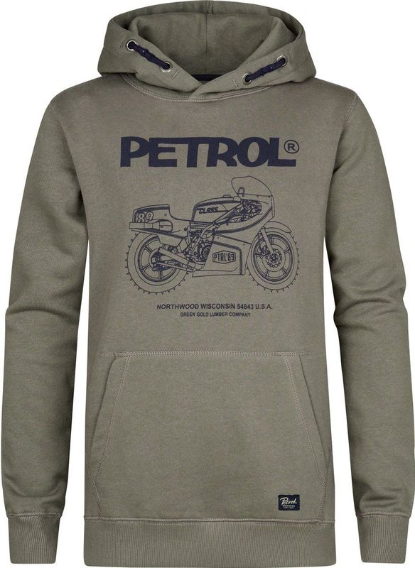 Petrol Industries - Artwork Hoodie Catskill - Groen - Jongens