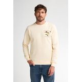 Petrol Industries - Sweater - Raw Sand - Met Print - Mannen