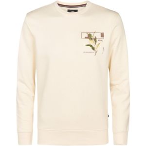 Petrol Industries - Sweater - Raw Sand - Met Print - Mannen