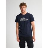 Petrol Industries - Heren T-shirt - Blauw - Autoprint Chisholm