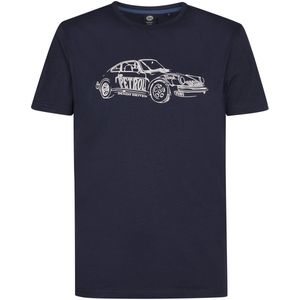 Petrol Industries - Heren T-shirt - Blauw - Autoprint Chisholm
