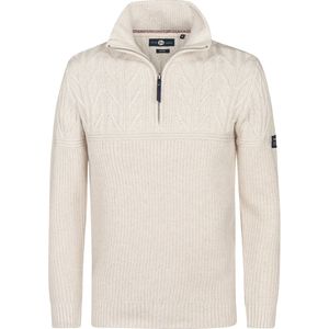 Petrol Industries - Iron River - Half-Zip Trui - Geel