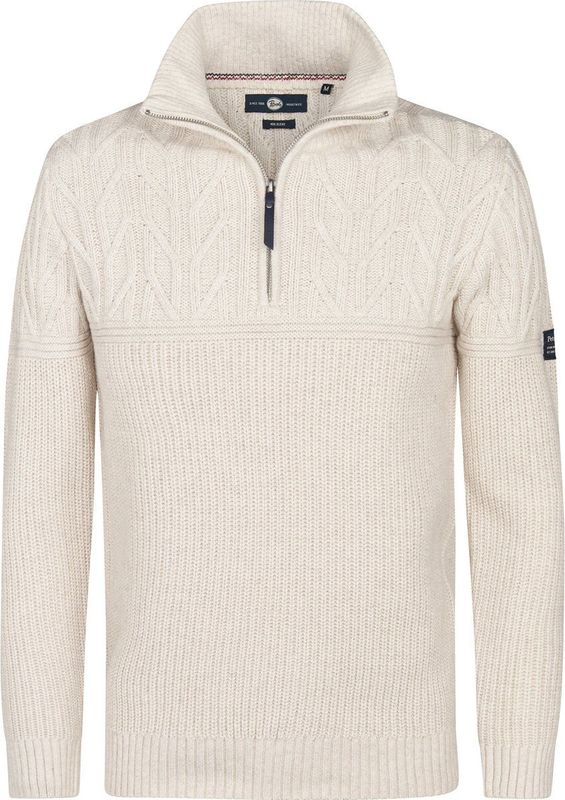 Petrol Industries - Iron River - Half-Zip Trui - Geel