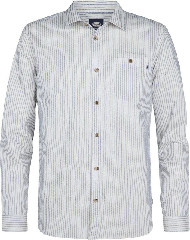 Petrol Industries - M-3050-SIL413 - Overhemd - Gestreept - Met Lange Mouwen