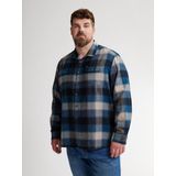 Petrol Industries - Billings - Overhemd - Blauw - Heren Plus Size Geruit