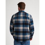 Petrol Industries - Billings - Overhemd - Blauw - Heren Plus Size Geruit