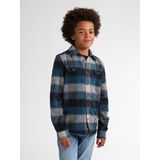 Petrol Industries - Clackamas - Overhemd - Blauw - Geruit Patroon - 100% Katoen