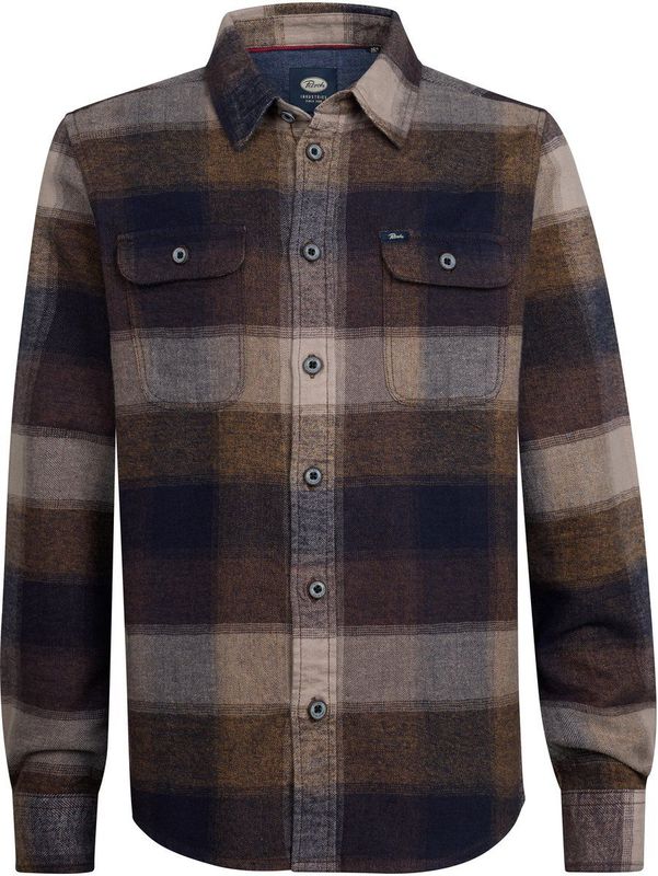 Petrol Industries - B-3050-SIL417 - Overhemd - Geruit - Lange Mouwen
