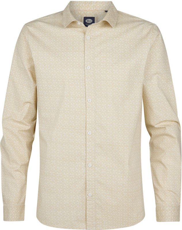 Petrol Industries - M-3050-SIL410 - Overhemd - Gestippeld - Lange Mouwen