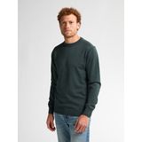 Petrol Industries - Gebreide Half Zip Trui - Groen - 50% Viscose/ 28% Polyester/ 22% Nylon