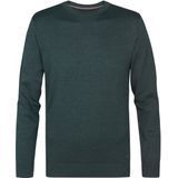 Petrol Industries - Gebreide Half Zip Trui - Groen - 50% Viscose/ 28% Polyester/ 22% Nylon