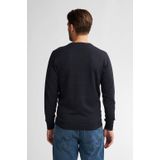 Petrol Industries - Fijngebreide Trui - Blauw - V-hals - Pullover