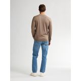 Trui - V-hals - Blauw - Katoen/Acryl - Regular Fit