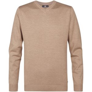 Trui - V-hals - Blauw - Katoen/Acryl - Regular Fit