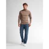 Pullovers - Deep Black - Regular Fit - Schipperskraag - Lange Mouwen