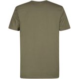 Petrol Industries - Shirt - Mossy Stone - Met Geborduurd Logo