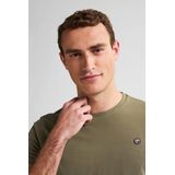 Petrol Industries - Shirt - Mossy Stone - Met Geborduurd Logo