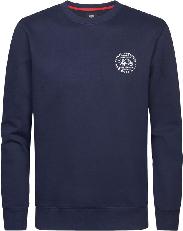 Petrol Industries - Sweater - Donkerblauw - Regular Pasvorm - Ronde Hals