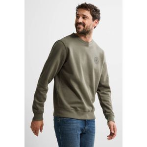 Petrol Industries - Sweater - Groen - Regular Fit - Lange Mouwen