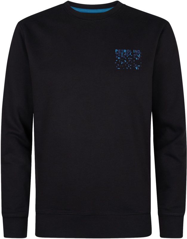 Petrol Industries - Sweater - Zwart - Regular Fit - Lange Mouwen