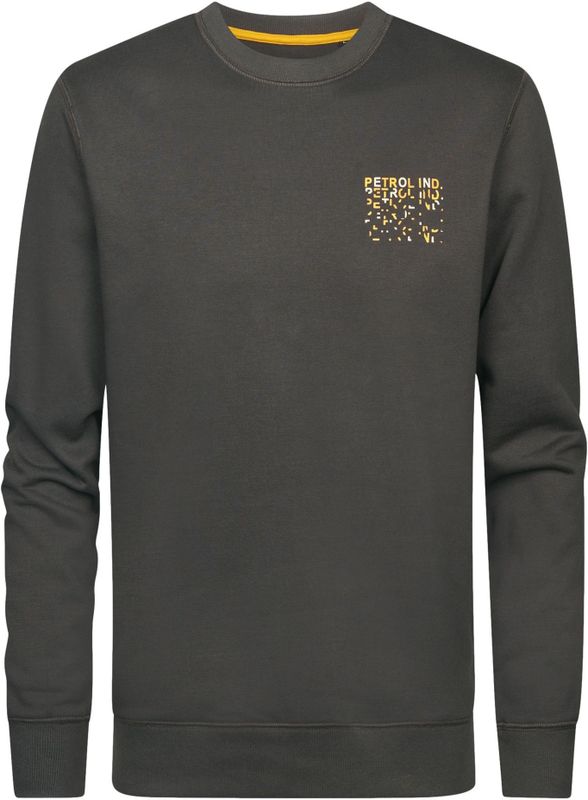 Petrol Industries - Sweater - Grijs - Regular Pasvorm - Lange Mouwen