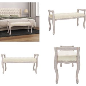 Vidaxl - Sitzbank 110x45x60 cm Leinen - Leinensofa - Bank - Sitzbank - Wohnzimmer Dekoration - Sofa - Home & Living