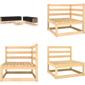 vidaXL 8-delige Loungeset met kussens massief grenenhout - Loungeset - Loungesets - Tuinsets - Tuinsets