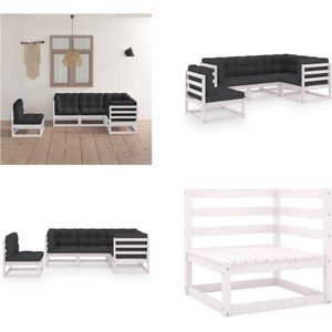 Vidaxl - 5-tlg. Garten-Lounge-Set mit Kissen Kiefer Massivholz - Garten Lounge Set - Kiefernholzmöbel - Outdoor Möbel - Gartenmöbel - Loungesessel