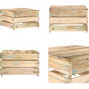 vidaXL Tuintafel pallet geïmpregneerd grenenhout - Pallet Tafel - Pallet Tafels - Tuintafel - Tuintafels