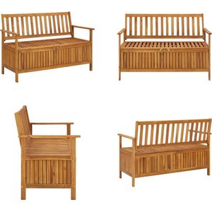 Vidaxl - Gartenbank mit Stauraum 120 cm Massivholz Akazie - Holzbank - Gartenbank - Stauraumbank - Akazienholz - Outdoor Möbel - Home & Living