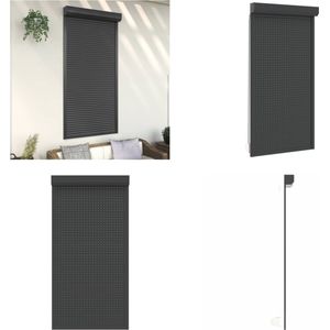 vidaXL Rolluik 110x220 cm aluminium antracietkleurig - Rolluik - Rolluiken - Jaloezieën - Jaloezieën