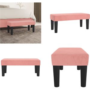 Vidaxl - Sitzbank Rosa 70x30x30 cm Samt - Sitzbank - Rosa - Sofa - Lounge Möbel - Samtsofa - Home & Living