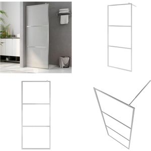 Begehbare Duschwand mit voll mattiertem ESG-Glas 100x195 cm - ESG-Glas - Duschwand - Dusche - Badmöbel - Badezimmerstil - Home & Living