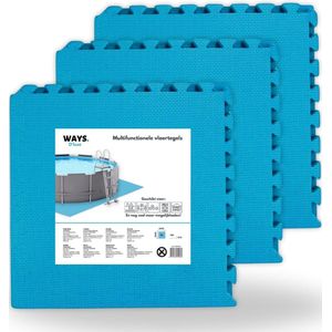 WAYS D'luxe - Voordeelpakket - Vloertegel - Blauwe zwembad tegels - 24 tegels - 50 x 50 cm - 6 m²