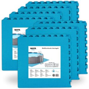 WAYS D'luxe - Voordeelpakket - Vloertegel - Blauwe zwembad tegels - 56 tegels - 50 x 50 cm - 14 m²